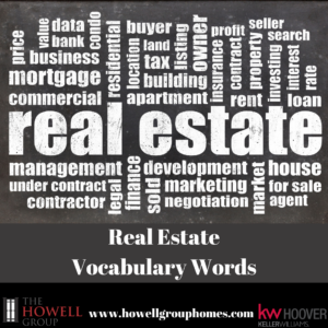 Real Estate Words for Beginners - Dianna Howell - The Howell Group